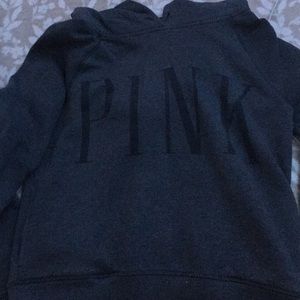 Grey pink hoodie